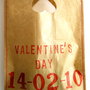 Set di 5 borsette di carta, porta regali di San Valentino o bomboniere per matrimonio eco chic  SPESE SPEDIZIONE GRATIS