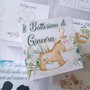 Scatolina porta confetti con grafica interamente personalizzabile cavallo a dondolo battesimo nascita