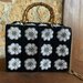 Bag a mano,bauletto maxi african flower 