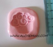 Cupcake muffin maxi, stampo flessibile in gomma siliconica atossica, stampino morbido facile per fimo sculpey
