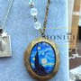 Starry night, collana locket porta foto Van Gogh