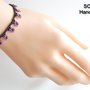 M1 - Bracciale Margherita in Viola e Orchidea - WBB02