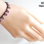 M1 - Bracciale Margherita in Viola e Orchidea - WBB02