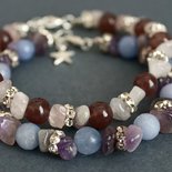 FLYEMMET Braccialetti Occhio Di Allah In Coppia - Cristalli E Occhio Turco Portafortuna - Regalo Protezione