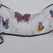Stola in seta mista cotone farfalle dipinte a mano