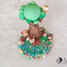 Cake topper albero animali del bosco personalizzabile