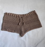 Pantaloncini shorts tortora 