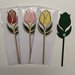 Tulipano in legno e con magnete come decorazione, bomboniera.