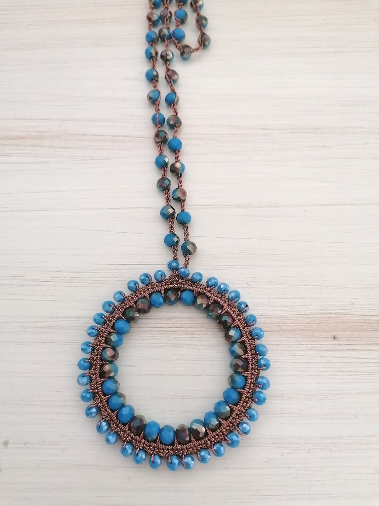 Collana con piccolo granchio carino, collana con spiaggia