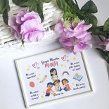 Cornice personalizzata - regalo perfetto per maestra asilo/scuola, festa di fine anno