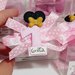 Bomboniera primo compleanno Minnie bimba numero uno rosa oro segnaposto scatola confetti torta corona