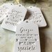 Gessetti profumati Tags Etichetta con frase Grazie per aver condiviso con Noi Wedding 