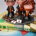 Cake Topper in fimo a tema Harry Potter con Harry, Hermione e Ron, adatto per qualsiasi evento 