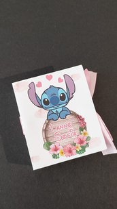 Scatolina Lilo e Stitch completa confetti e bigliettino scatola festa compleanno caramelle 