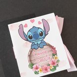 Scatolina Lilo e Stitch completa confetti e bigliettino scatola