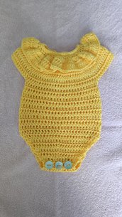Body giallo neonata 