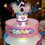 Torta finta scenografica feste di compleanno cerimonie tema a scelta espositore dolci e merende