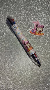 Penna personalizzata nome festa compleanno gadget ricordo ricordino Minnie 