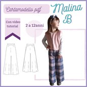 Pantalone CARTAMODELLO PDF  MALINA B da taglia 2 anni a 12 anni!