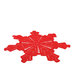 Centrino rosso rotondo ad uncinetto in cotone 48 cm - 27CN