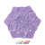 Centrino lilla a rilievo 3D ad uncinetto in cotone 23x19 cm - 46CN