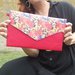 Pochette Aurora di ecopelle rossa e fantasia "Frida"