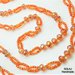 Collana Lariat lunghissima in cristalli sfaccettati Arancioni - WCN04