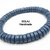 Bracciale uomo elasticizzato in Legno naturale heishi colore Blu denim - MWB06