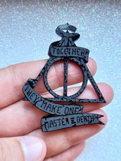 Stampo in Gomma Siliconica Simbolo Doni Della Morte Harry Potter