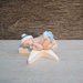 12 PEZZI bomboniera battesimo neonato che dorme su stella marina segnaposto bimbo bimba fimo piedini