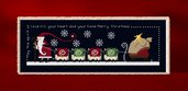 Schema a punto croce con Babbo Natale-Sampler Cross Stitch Chart, Instant Download PDF