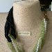 Collana Verde e Nera in Peridoto (Olivina) con Perle Chicco di riso