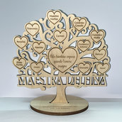Albero della vita "MAESTRA" in legno personalizzato - mod. 2