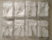 Inserzione riservata n.80 sacchettini tela aida bianca 