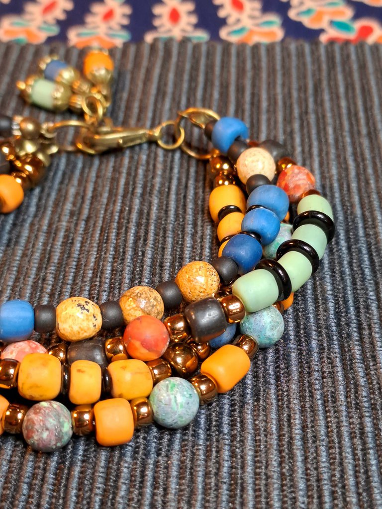 Cavigliera Boho Argento Multifilo - Gioiello Etnico Per Donne E Ragazze | Perle E Stile Bohemien - Foto 3