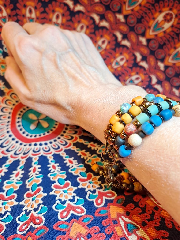 4 Pezzi Set Di Braccialetti Boho Con Perline Per Donna - Fatto A Mano - Foto 2