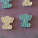 Elefantini colorati  in polvere di ceramica