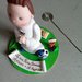 Statuina cake Topper comunione calcio calciatore artigianale artigianato 