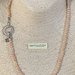 Girocollo collana di Perle di fiume 4-5mm.Rosate e chiusura Argento 925 con Zirconi