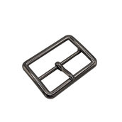 35 mm - Fibbia Rettangolare In Metallo Per Cintura - CANNA DI FUCILE