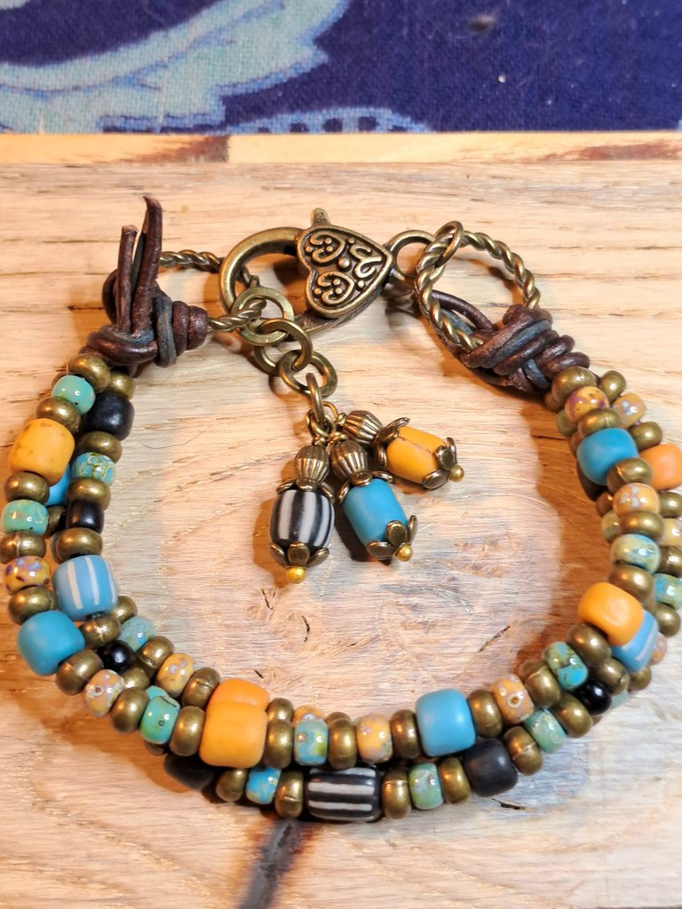 Braccialetti di cristallo perline Boho Stretch Set colorato