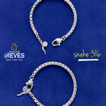 SNAKE316 - BRACCIALI REVES FATTI SU MISURA CON PIETRE NATURALI E COMPONENTI IN ARGENTO925, METALLO E ACCIAIO 316L