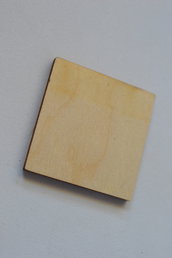 20 sagome forma quadrata artigianali decoro decoupage arredo bomboniera cm 4x4