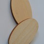 20 sagome in legno ovali decoro decoupage bomboniere cm 5,5