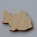 Sagoma in legno forma pesce decoro decoupage bomboniera artigianale misure cm 4