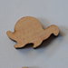 Sagoma in legno miniatura forma tartaruga decoro decoupage arredo artigianale misure cm 3