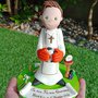 Cake Topper comunione portiere calcio calciatore torta statuina sopratorta artigianato personalizzabile 