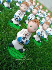 Statuina portiere comunione bimbo calciatore calcio artigianale personalozzato