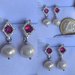 Orecchini Argento925 con Zircone e Perle di Fiume
