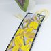 Segnalibro giallo fiori carta idea regalo carta 
